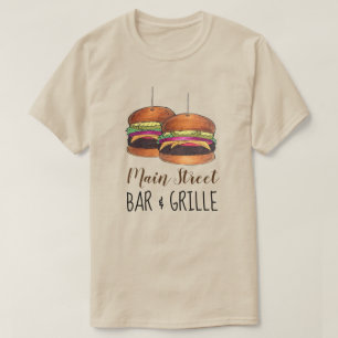 Cheeseburger Burger Hamburger Sliders Pub Pub T Shirt