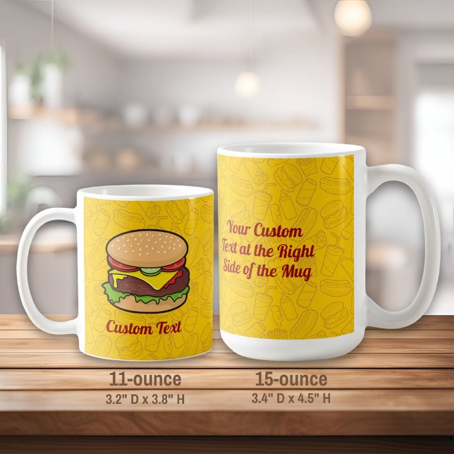Cheeseburger Coffee Mugg (Skapare uppladdad)