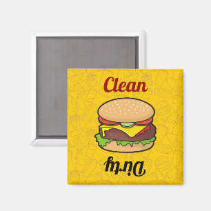 Cheeseburger Dishwasher Magnet