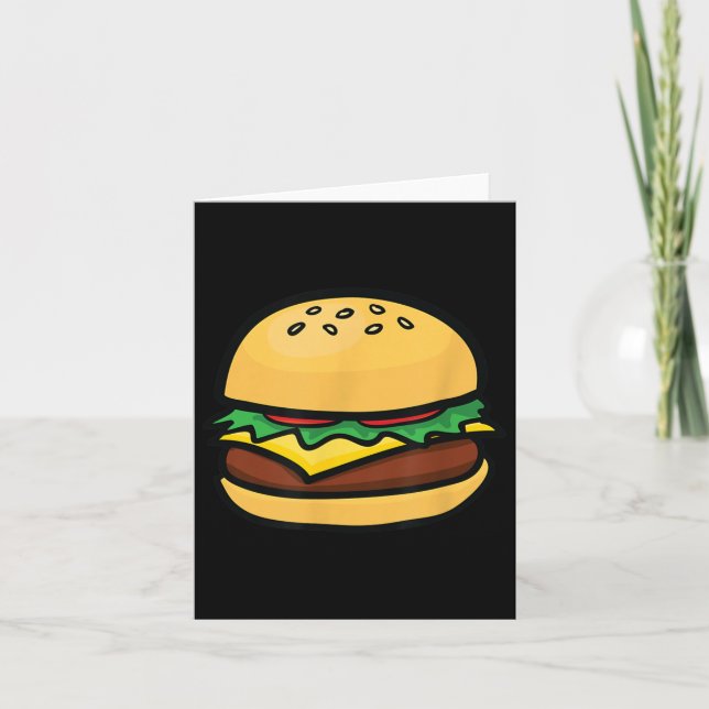 Cheeseburger Emoticon Hamburger Cheese Bbq Kort (Framsida)