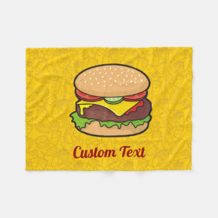 Cheeseburger Fleecefilt