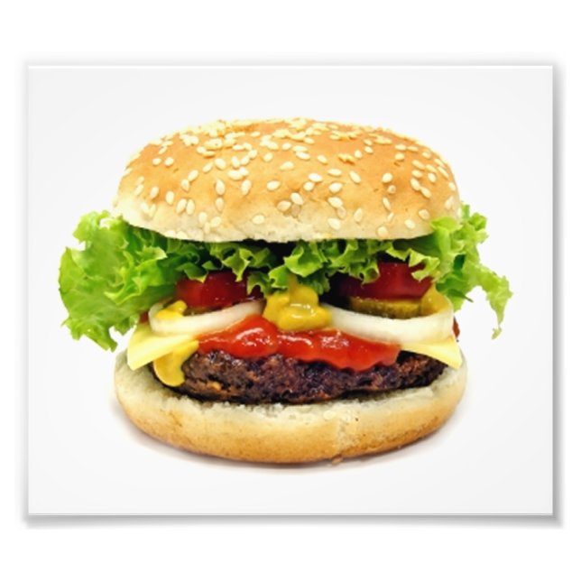 Cheeseburger Fototryck (Framsidan)