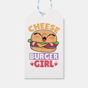 Cheeseburger Girl, Hamburger Women and Cheeseburge Presentetikett