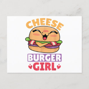 Cheeseburger Girl, Hamburger Women and Cheeseburge Vykort
