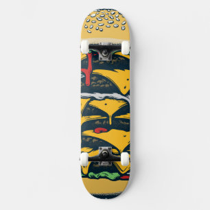 Cheeseburger Grande Mini Skateboard Bräda 18,5 Cm