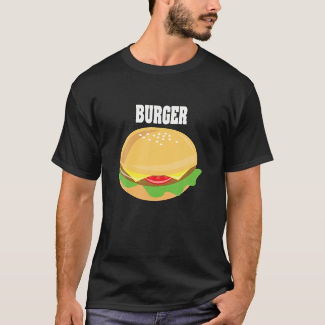 Cheeseburger Halloween Costume Hamburger T Shirt (Framsida)