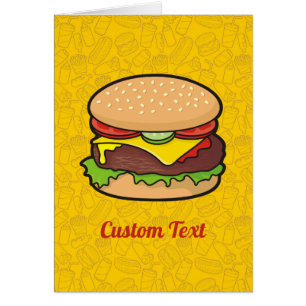 Cheeseburger Hälsningskort