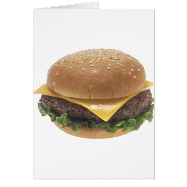 Cheeseburger Hälsningskort (Framsidan)
