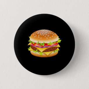 Cheeseburger Hamburger Burger Funny Food Halloween Knapp