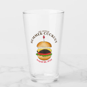 Cheeseburger Hamburger Burger Picnic Barbecue BBQ Glaskopp