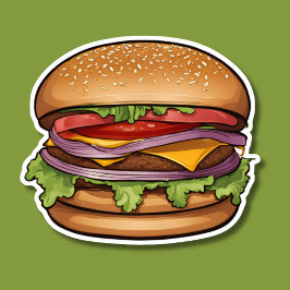 Cheeseburger Heaven Klistermärken
