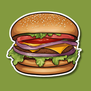 Cheeseburger Heaven Klistermärken