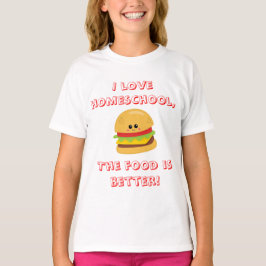 Cheeseburger Homeschool Humor Tröja