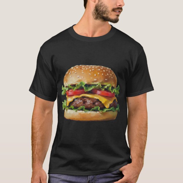 Cheeseburger in Paradise T Shirt (Framsida)