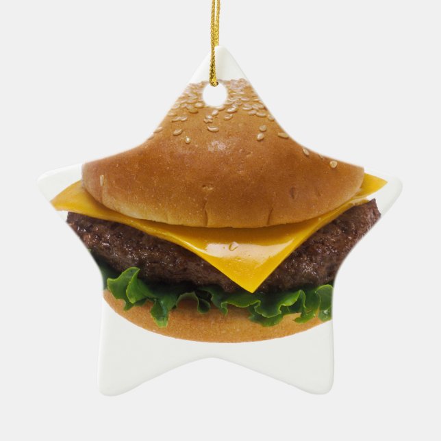 Cheeseburger Julgransprydnad Keramik (Framsidan)