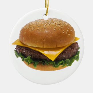 Cheeseburger Julgransprydnad Keramik