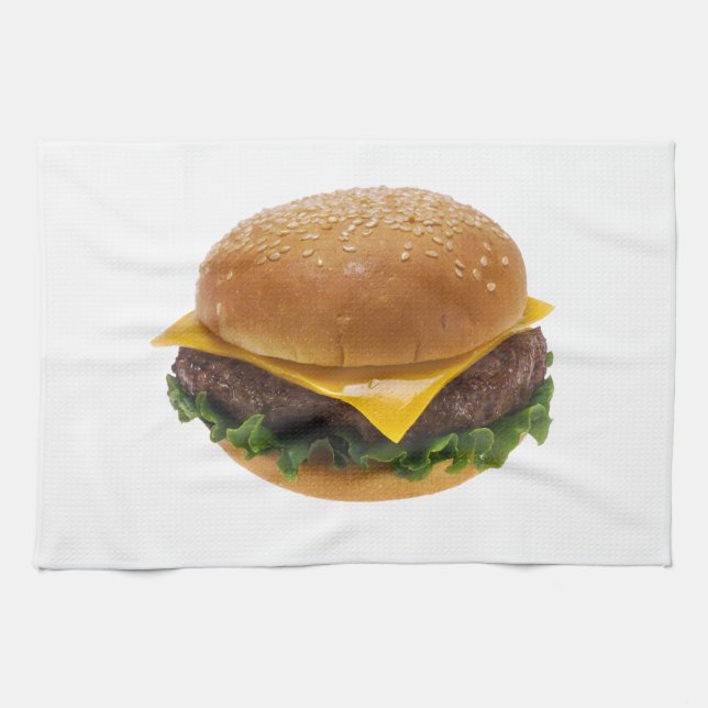 Cheeseburger Kökshandduk (Horisontell)