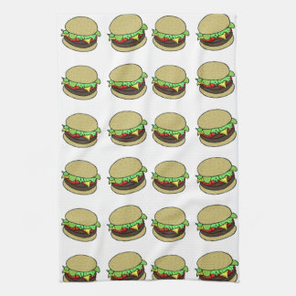 Cheeseburger Kökshandduk