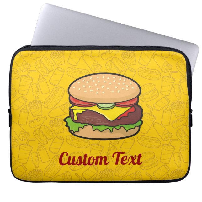 Cheeseburger Laptop sleeve (Framsidan)