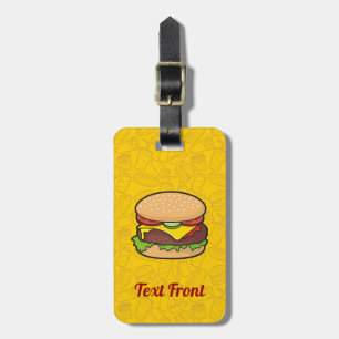 Cheeseburger Luggage Tag Bagagebricka