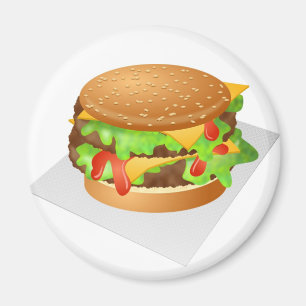 Cheeseburger Magnet