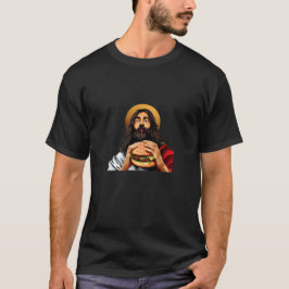 Cheeseburger med Jesus T Shirt