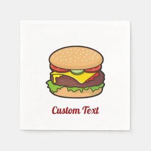 Cheeseburger Napkins Pappersservett