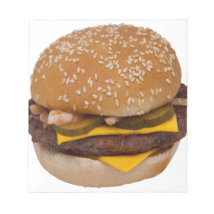 Cheeseburger på Sesame Seed Bun Anteckningsblock