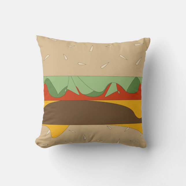 Cheeseburger Pillow Kudde (Framsida)