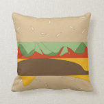 Cheeseburger Pillow Kudde<br><div class="desc">Bild,  popkonsburgerkudde. Varning! Vila inte på medan du är hungrig.</div>