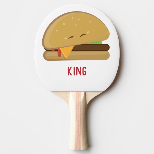 Cheeseburger Pingisracket (Framsidan)