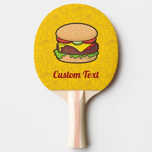 Cheeseburger Pingisracket (Framsidan)