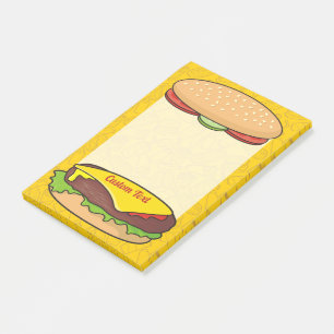 Cheeseburger Post-it Block