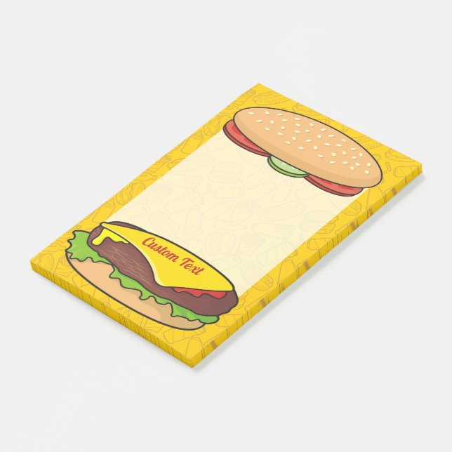 Cheeseburger Post-it Block (Vinklad)