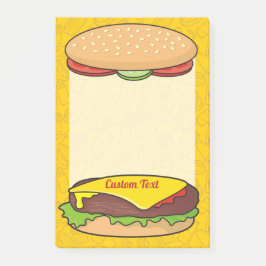 Cheeseburger Post-it Block