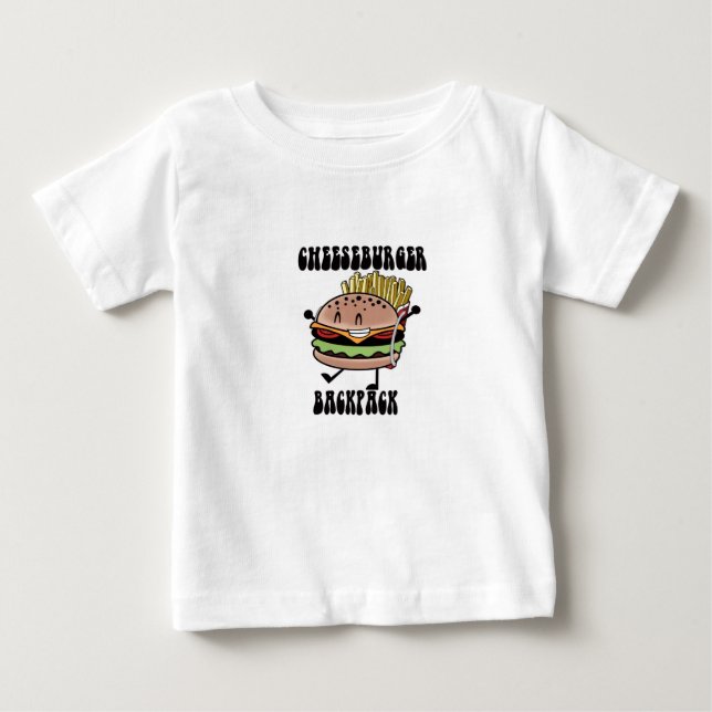 Cheeseburger ryggsäck T-shirt (Framsida)