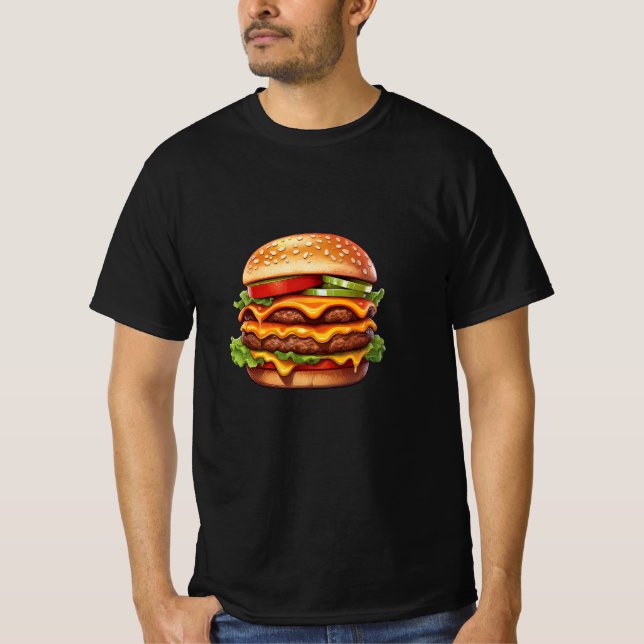 Cheeseburger T Shirt (Framsida)