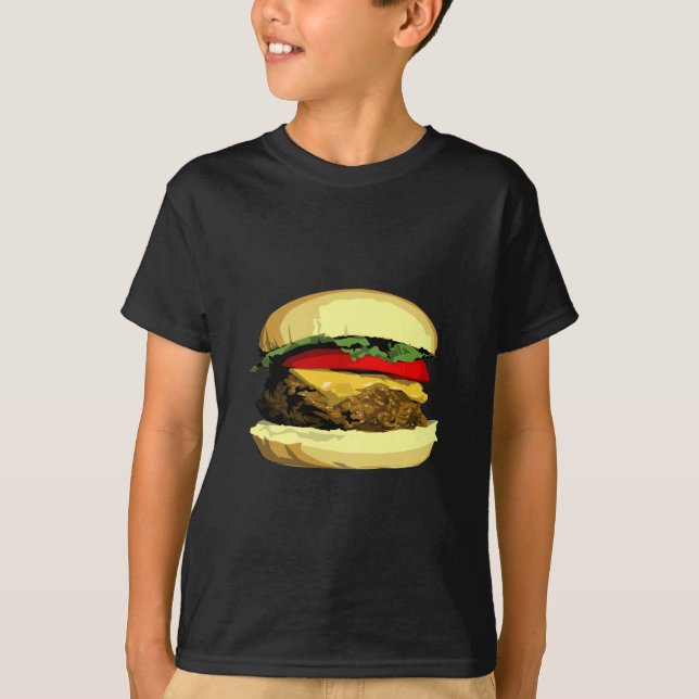 Cheeseburger Tee Shirt (Framsida)