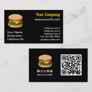 Cheeseburger Visitkort