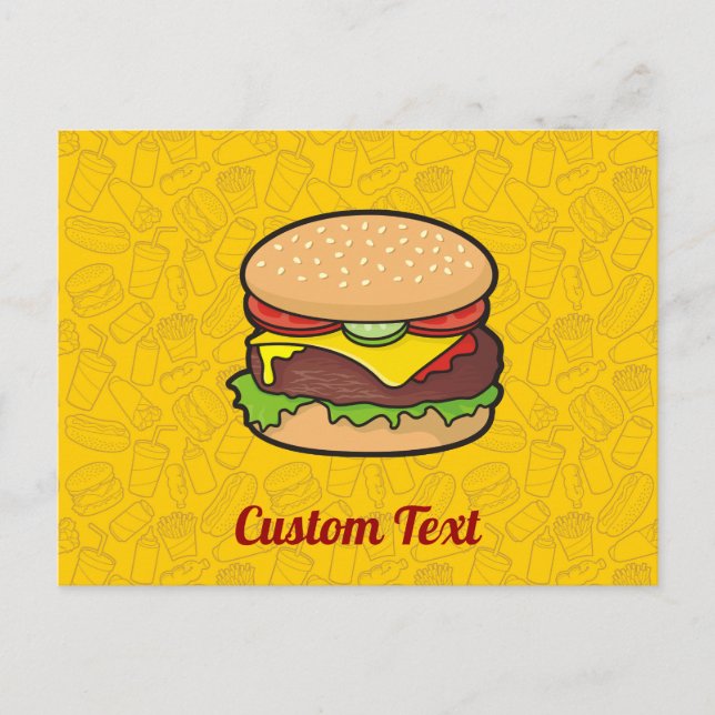 Cheeseburger Vykort (Framsida)