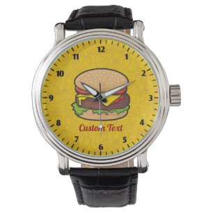 Cheeseburger Wrist Watch Armbandsur