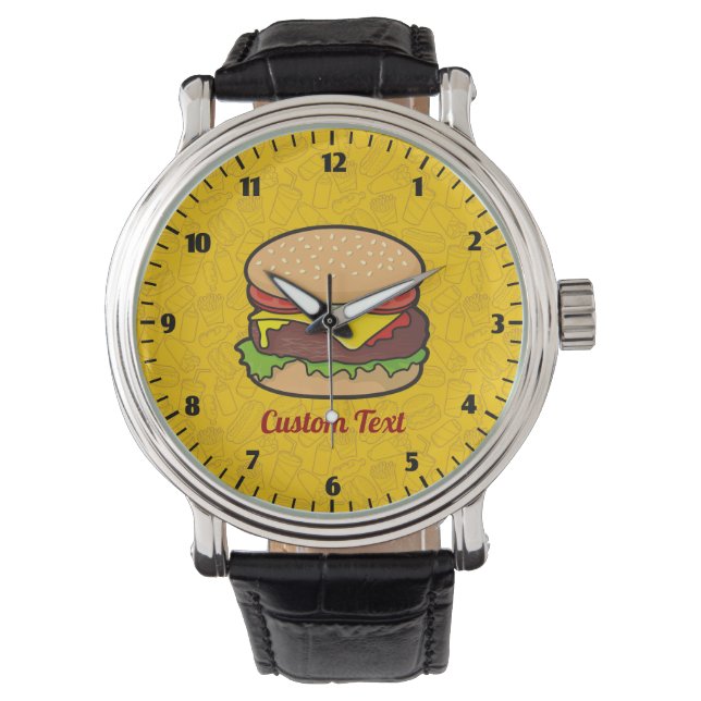 Cheeseburger Wrist Watch Armbandsur (Framsida)