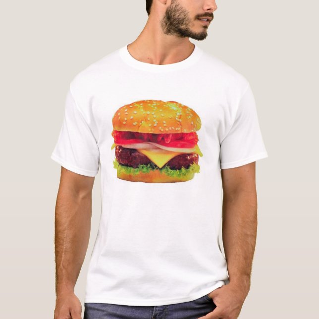 Cheeseburgerskjortan Tee Shirt (Framsida)