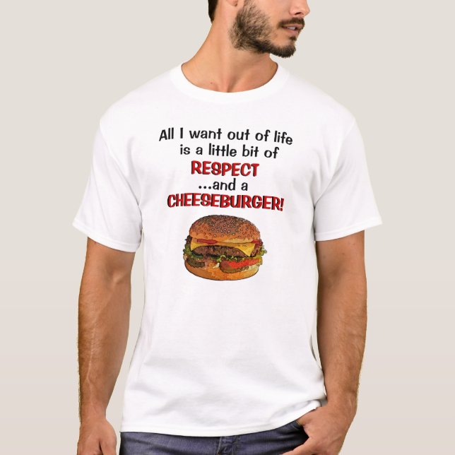 Cheeseburgert-skjorta Tee Shirt (Framsida)