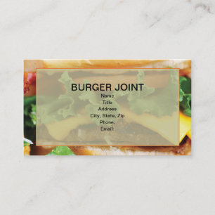 Cheeseburgervisitkortar Visitkort