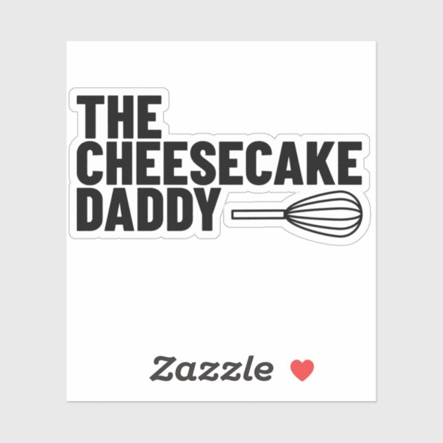 Cheesecake Pappa Sticker Klistermärken (Ark)