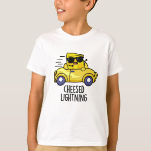 Cheesed Lightning Funny Cheese Pun T Shirt