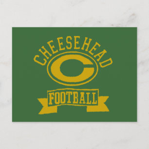 Cheesehead C Football 1 Vykort
