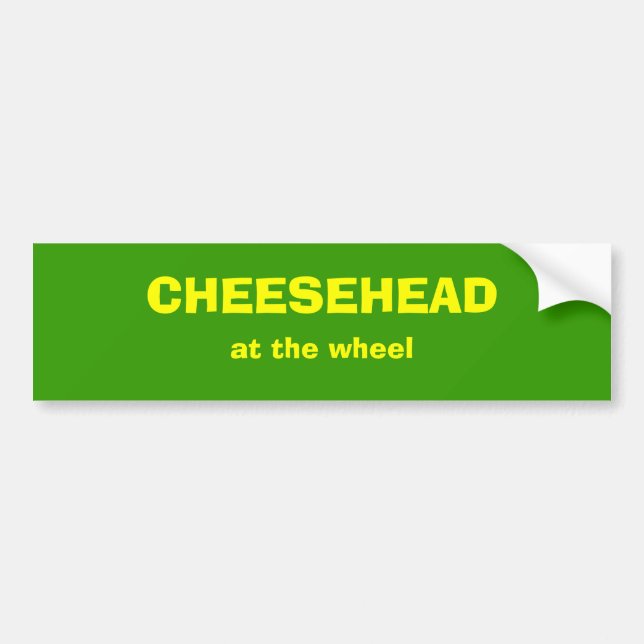CHEESEHEAD på rulla Bildekal (Framsidan)