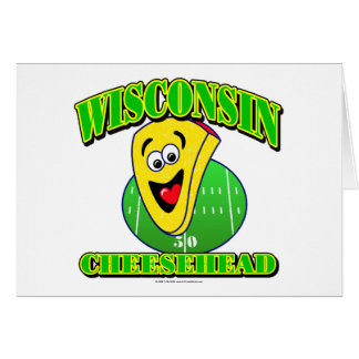 CheeseHead tecknad Hälsningskort